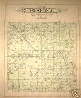 BROOKFIELD TOWNSHIP, HURON COUNTY, MI MICHIGAN PLAT MAP  