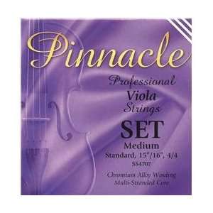 Super Sensitive Pinnacle Viola Strings Set, Medium 4/4 Size