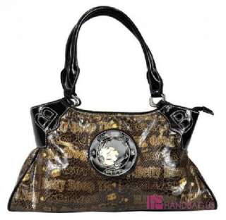 NEW Licensed Betty Boop Snake Skin Handbag Purse Brown  