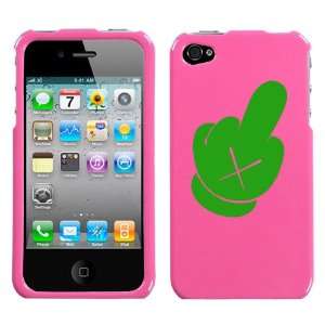   kaws disney mickey mouse glove middle finger on pale pink phone cover
