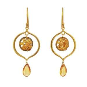  Sundrop Earrings in Citrine: Jewelry