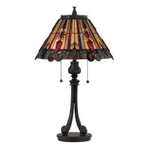  Quoizel Mya Tiffany 2 Light Table Lamp: Home Improvement