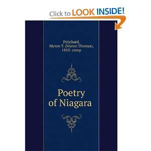  Poetry of Niagara.    Myron Thomas Pritchard Books
