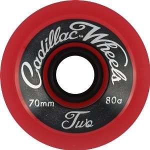  Cadillac Classic Two 70mm Red Skate Wheels: Sports 