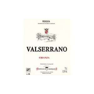  Valserrano Crianza 2007 750ML: Grocery & Gourmet Food