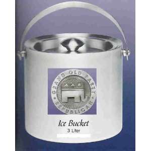  Republican GOP Stainless Steel Ice Bucket 3 Liter: Kitchen 