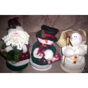  Avon Jiggling Holiday Figures/Snowman/Angel/Santa 