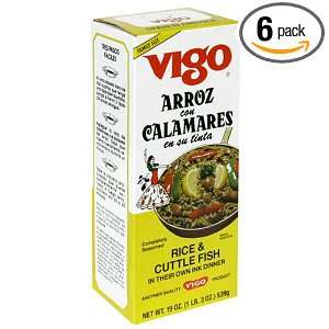 Vigo Rice and Calamares, 19 Ounce Pouches (Pack of 6):  