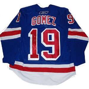 Scott Gomez New York Rangers Autographed Authentic Blue Jersey:  