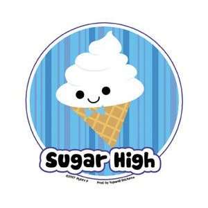  Kreemy Snack Kids   Sugar High Ice Cream Cone   Sticker 