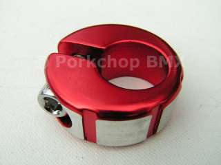 Machined face old school BMX seat clamp 25.4mm 1 RED  