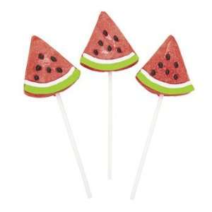 Frosted Watermelon Wedge Suckers   Suckers & Pops  Grocery 