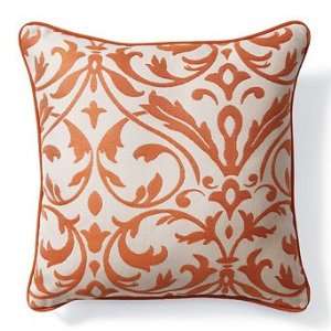  Outdoor Square Pillow in Sunbrella Softly Elegant Orange 