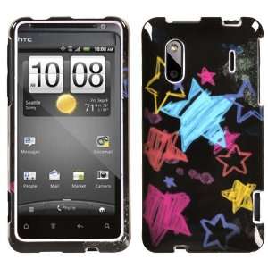  Chalkboard Star Black Phone Protector Faceplate Cover For 