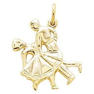  Rembrandt Charms Dancers Charm, Gold Plated Silver 