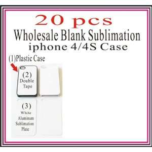  Wholesale 20 pcs Blank Dye Sublimation Iphone 4 / 4S Case 