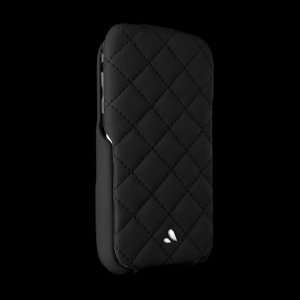  Vaja Black Matelasse Leather Case for Apple iPhone 3G 