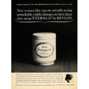  1962 Ad Eterna 27 Revlon Cream Progenitin Face Cosmetic 
