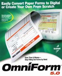 OmniForm 5.0 Premium PC CD convert paper forms to digital, create 