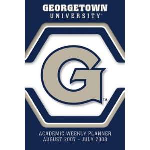 Georgetown Hoyas 2007   2008 5x8 Academic Weekly Assignment Planner