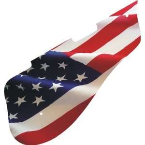  US Patriot Flag Graphical 5120 Pickguard: Musical 