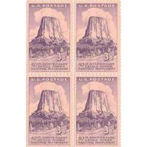   Devils Tower Set of 4 x 3 Cent US Postage Stamps NEW 