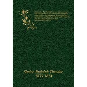   einer Hochalpenpflanze aufzu: Rudolph Theodor, 1833 1874 Simler: Books