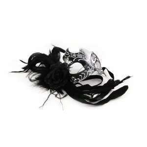  Mask Carnaval De Venise black silvery.