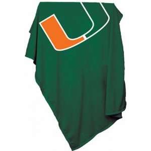  Miami Hurricanes Sweatshirt Blanket: Sports & Outdoors