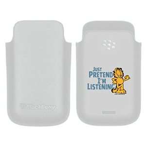  Garfield Im Listeningâ€¦ on BlackBerry Leather Pocket 