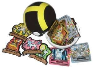 Pokemon Diamond and Pearl Pokeball w/ 40 Stickers  