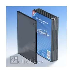  DVD Cases Standard black, 5 pack, 7 mm spine: Office 