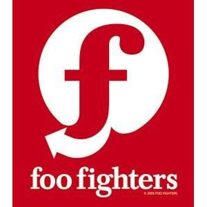  FOO FIGHTERS RED AND WHITE F STICKER: Home & Kitchen