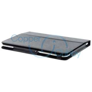 For Samsung Galaxy Tab 8.9 Tablet Premium Black Flip Leather Hard Case 