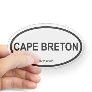  Cape Breton Canada Oval Sticker by  Arts, Crafts 