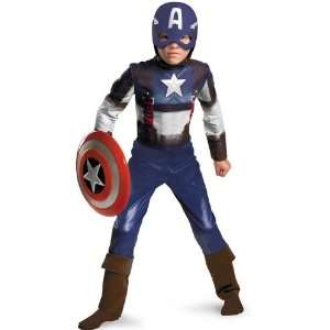  Captain America Costume Medium 7 8 Kids Superhero 2011 