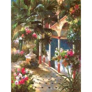  Garden Atrium l by Vera Oxley. Size 22.00 X 28.00 Art 