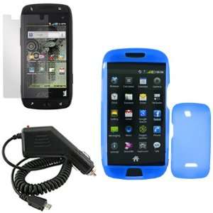   Case Faceplate Cover + Rapid Car Charger + LCD Screen Protector for
