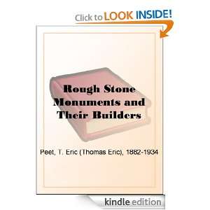  Rough Stone Monuments and Their Builders eBook: T. Eric 