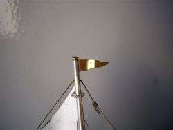 FINEST SIGNED JAPANESE HAND MADE STERLING SILVER 960 MODEL YACHT SHIP 