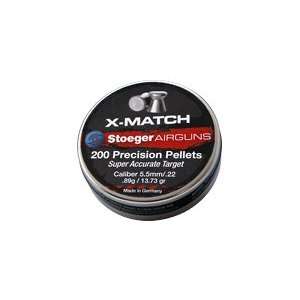  Stoeger .177 X Match Flat Target Pellet 500CT: Sports 