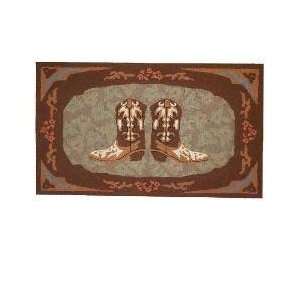  Pappys Boots Hooked Rug: Home & Kitchen