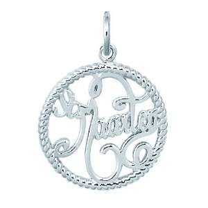 Sterling Silver ST MAARTEN Charm: Jewelry