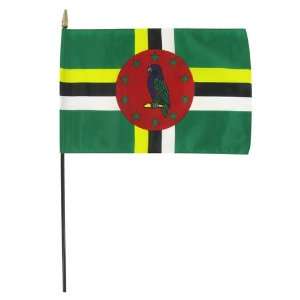  Dominica 8 x 12 Stick Flag: Patio, Lawn & Garden