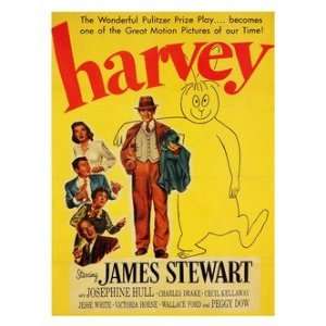  Retro Movie Prints: Harvey   Movie Print 1950   40x30cm 
