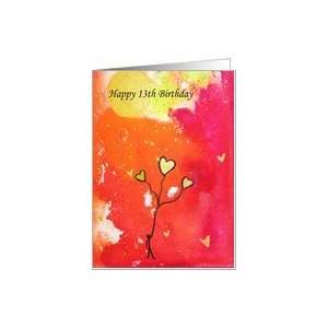   Birthday   Watercolor   Stick Man  Gold Balloons Card: Toys & Games
