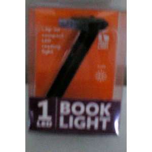 Book Light    Compact, clip on 1 LED reading light    Folds flat for 