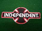 Independent Banner Patch 5x4 NEW Black, Red, & White  