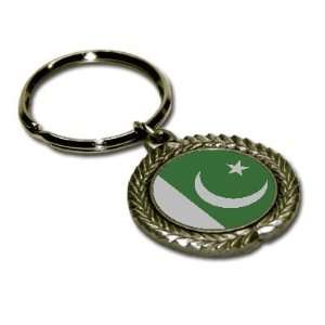  Pakistan Flag Pewter Key Chain
