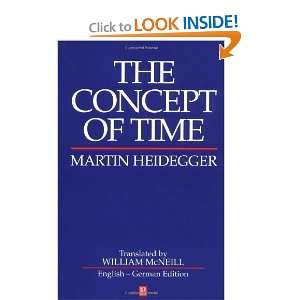  The Concept of Time [Paperback] Martin Heidegger Books